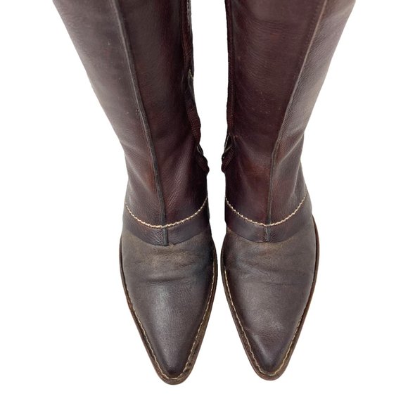 El Naturalista Elfos Spainish Leather Mid Calf Pointed Toe Zip Boots - Size 9.5 - Picture 7 of 12